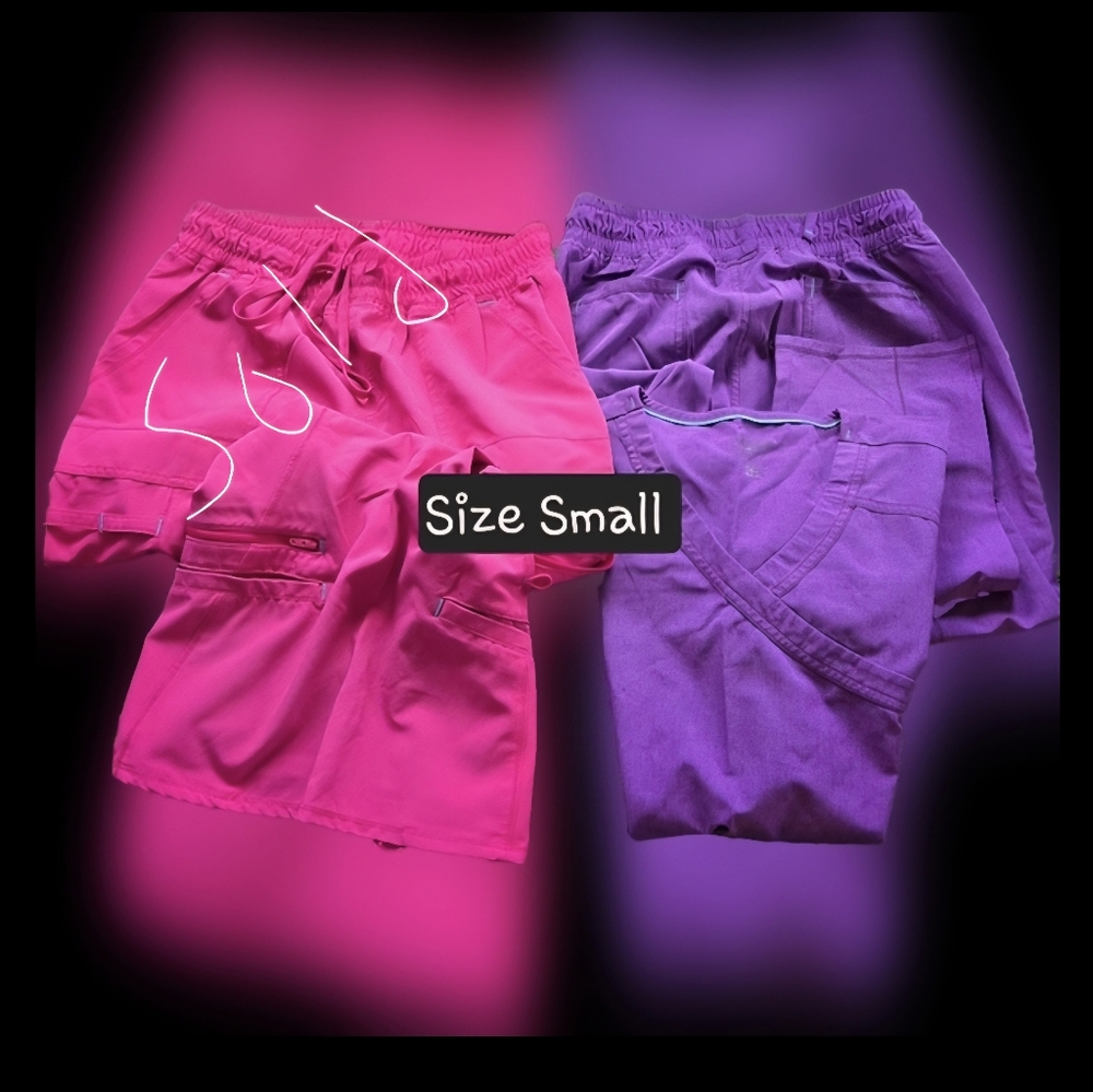 Scrubstar Women's Scrub Set - Pink and Purple